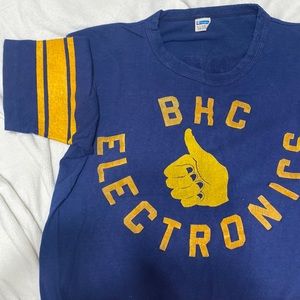 70s VINTAGE T SHIRT BHC ELECTRONICS